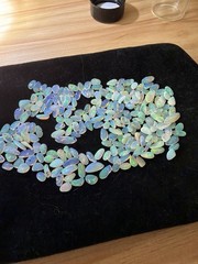50 Carat Lot Natural Ethiopian Welo Opal Chips – Vibrant Multicolor Fire Play –