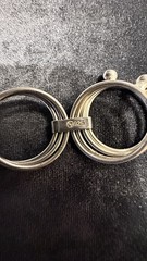 Vintage Seven Band Beaded Spinner Ring 7.8g Sterling Silver 925 Sz 6
