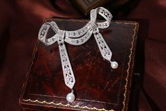 Sterling Silver 925 Gold Plated Pearl Brooch Wedding Vintage ArtDeco Butterfly