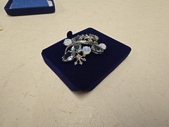 Camrose & Kross Jackie Kennedy Morning Mist Brooch W/ Box & COA