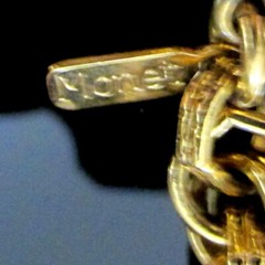 Vtg MONET “Bolero” 1961 30″ Rope Chain Lariat Necklace Runway Book Piece GP Exc