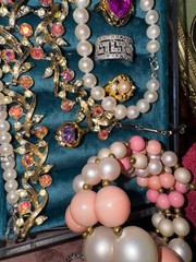Rhinestone Vintage Jewelry Brooch Lockets Crystal Coro Juliana Weiss Robert Hobe