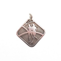 Tiffany & Co. Sterling Silver Vintage Nike Women’s Marathon 2007 Mini Pendant