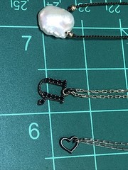 b53. 925 Sterling, GF, Mix material, Enamel, Pearl, Stone 8 chain Necklaces.