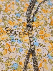 Vintage Bronze Tone Metal Old Nepal Tribal Kantshri Tharu Inspired Bib Necklace