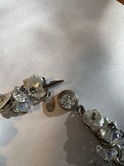 Artisian Made Beaded Pale Amethyst Bracelet with shells and crystals – signed