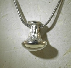14MM DELUZE VINTAGE HEAVY SOLIDCORE 925 SILVER HAWAIIAN POI POUNDER PENDANT ~11g