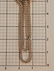 Versatile Vintage 1980s Classic 54″ Silver-Tone 5mm Curb Link Chain Necklace