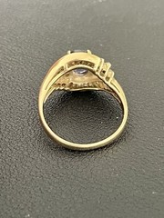 14k Yellow Gold 1.00ct Sapphire and 1.00CTW Diamond Ring (N59)