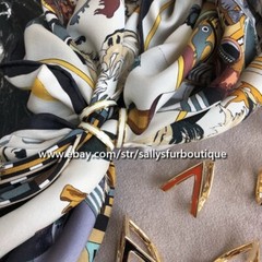 Sallys Quality 100% Brass & Enamel Scarf Ring Chain Buckles Brooch For Scarves