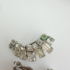 VINTAGE RHINESTONE Jewelry Lot Necklace Bracelet Earrings TAYLOR MAID Case