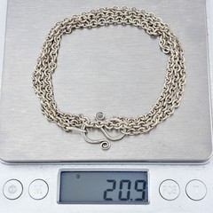 Vintage Sterling Silver 925 Cable Chain Necklace 25.5″