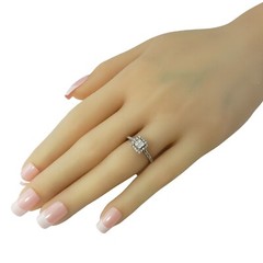 Vintage 14 Karat White Gold and Diamond Ring Size 4.25 #10251