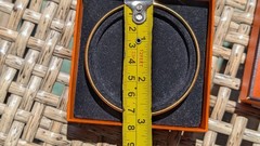 Vintage Rare Hermès Clic Clac-Style Enamel Bangle & Box