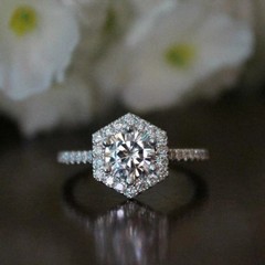 2Ct Round Cut Lab Created Diamond Valentines Special 14Ct White Gold Finish Ring