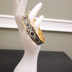 Metropolitan Museum of Art bracelet Iznik Cintamani enamel gold plate signed MMA