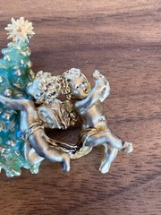 I Am Edgar Berebi Vintage All In A row Angels Christmas Angels , Christmas Pin