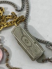 Junk Drawer Lot Jewelry Sterling, Cards, 1921 (2) Morgan’s Dollars, Lighters etc