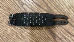 Leather Studded Armor Bracelet Vintage – A2000