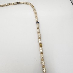 Vintage Signed Napier Women’s Necklace Gold Tone With Beads 30″