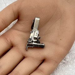 Yale Forklift Tie Bar Clip Silver Tone Alligator Clasp Mercury Industries 1.5″