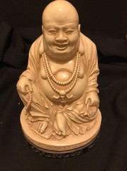 Beautiful Vintage Buddha Signed Figuring Damaged