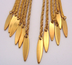 Vintage Monet Multi Strand Gold Tone with Chain Dangle Statement Choker Necklace