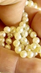 Vintage Hand Knotted Baroque Freshwater Pearl Necklace Endless Strand 104 Inches