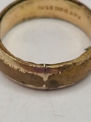 Antique Victorian Era Gold? Wedding Band Marked “Pat Dec 27.70” (Dec 27th 1870).