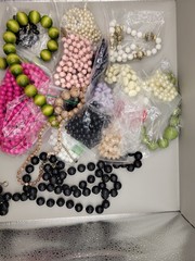 2 Lbs Vintage Colorful Plastic Lucite Beaded Necklaces Lot Costume Jewelry