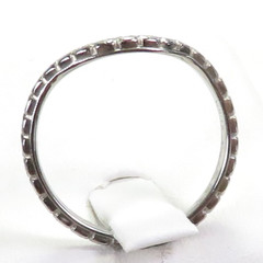 Antique Art Deco Wedding Band 18KW Ring Size 6 UK-L1/2 2.03MM Wide dtd 11/18/95