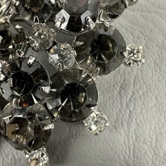 Vintage Juliana Brooch DeLizza & Elster Clear Rhinestone Snowflake #1296 READ!