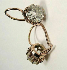 2.3Ct Art Deco Style Lab Created Diamond Drop Dangle 14K Rose Gold FN Earrings