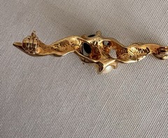 Vintage 1928 Jewelry Co. Faux Pearl Bar Brooch Pin Gold Tone With Original Box