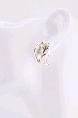 Vintage Elsa Peretti Tiffany & Co Sterling Silver Minimalist Hoop Earrings Rare