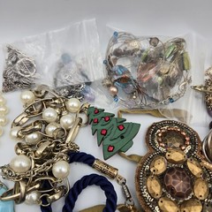 Vtg Now Craft Junk Jewelry Lot Almost 6 Lbs Unique Fun Mix Tangled DIY Repurpose
