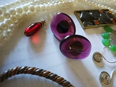Vintage MIXED JEWELRY LOT EARRINGS,PENDANTS,BRACELET,NECKLACE,RINGS