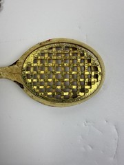 VTG Tennis Racket pendant L. Razza Sports Collectible signed Read