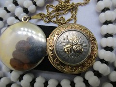 Vtg/Now/Deco/Jewelry Lot Locket Cameo 925 Box CROWN TRIFARI SWISS MONET+s/Signed