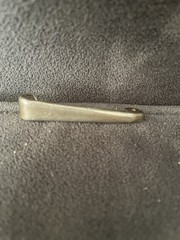 VINTAGE STERLING SILVER BABY DIAPER PIN unmarked No Brand
