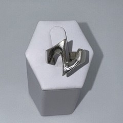 Vintage 925 Midcentury Modernist Sterling Silver Sz 8.25