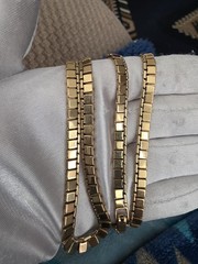 Vintage Monet Goldtone Necklace 26 In Signed