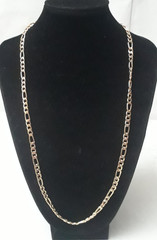 Vintage Lot of 2 Gold-Tone Stackable Flat Chain Necklace 16 – 24 inch