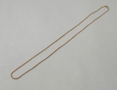 Vintage Esemco 10K Rose 1.4mm Curb Link Chain 16 1/4″ Necklace Solid 417 Estate