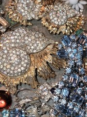 VTG Harvest Craft Repair Wear BEAUTIFUL Rhinestone Jewelry Repair High End Lot