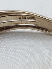 Ross Simons 18K plate over 925 Sterling Cuff bracelet 7″-7.25” – 22.81g