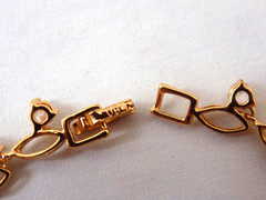 VTG 1980s-90s Brilliance Premiere Designs CZ Gold Tone 7 1/2 Inch Bracelet