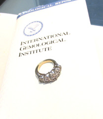 IGI Certified 1.50 ctw Natural Diamond Ring with Certificate 14k wg Size 5 to 6