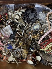 Jewelry Craft Lot Most Wearable Assorted Vintage To Now Small Flat Rate Box