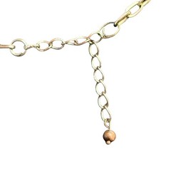 Vintage-style Necklace Leaf Multicolor Beaded Faceted Gold Tone 16.5-17 inches
